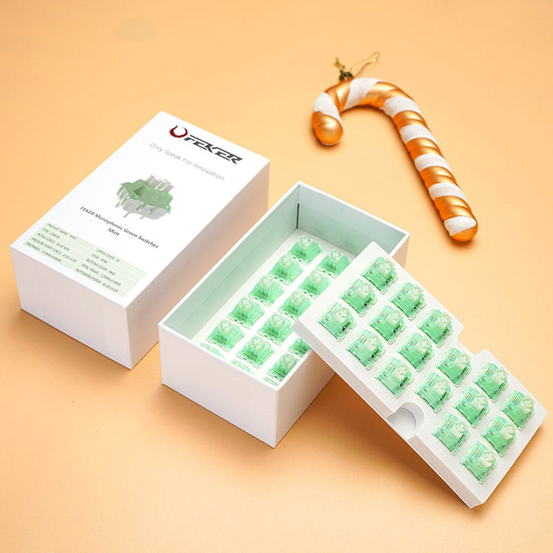 FEKER Pre-Lubed 3 Pin Linear Switches for Mechanical Keyboards - Smooth & Quiet Gaming & Typing Experience