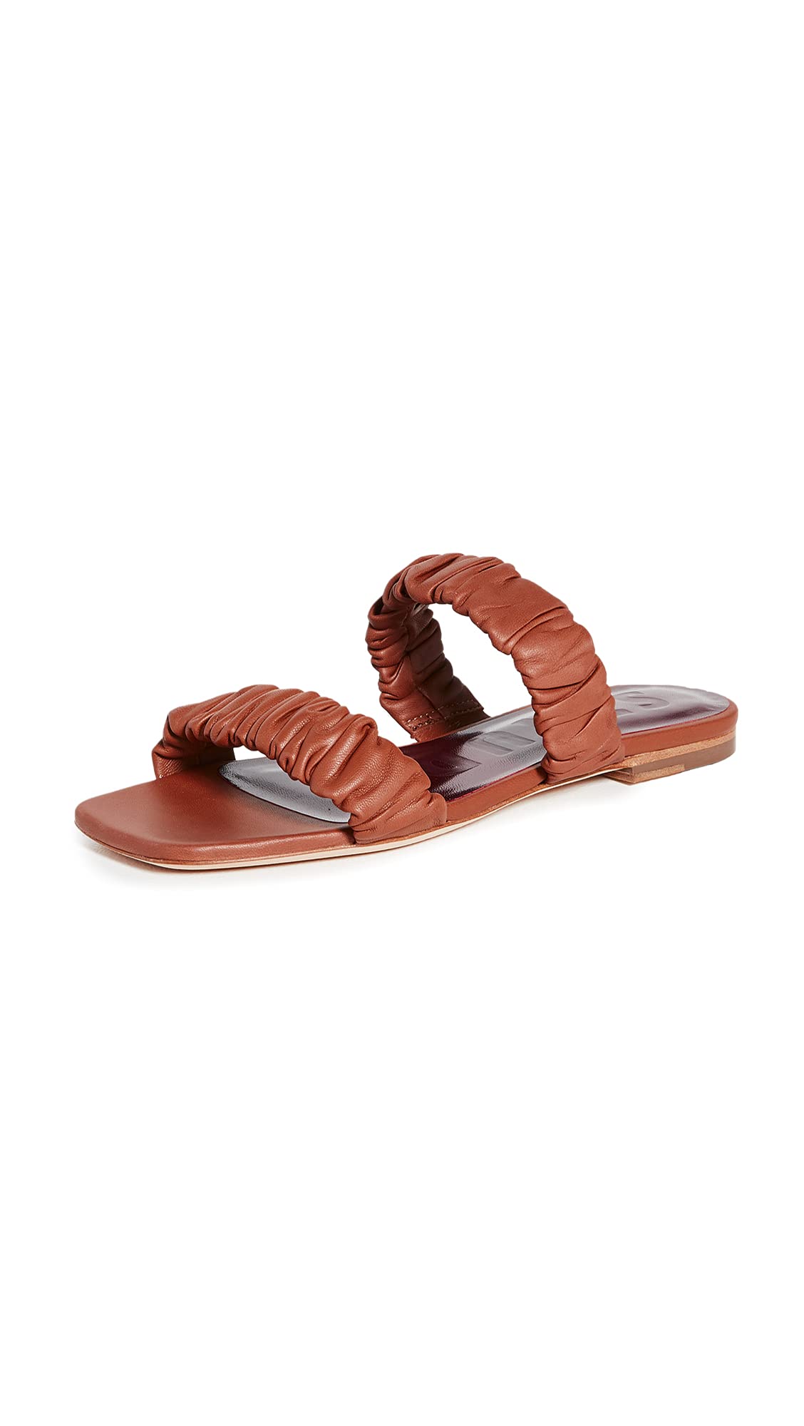 STAUD Women's Maya Ruched Sandals - Comfortable Summer Slide Sandals for Women | Perfect for Beach, Vacation & Casual Outfits