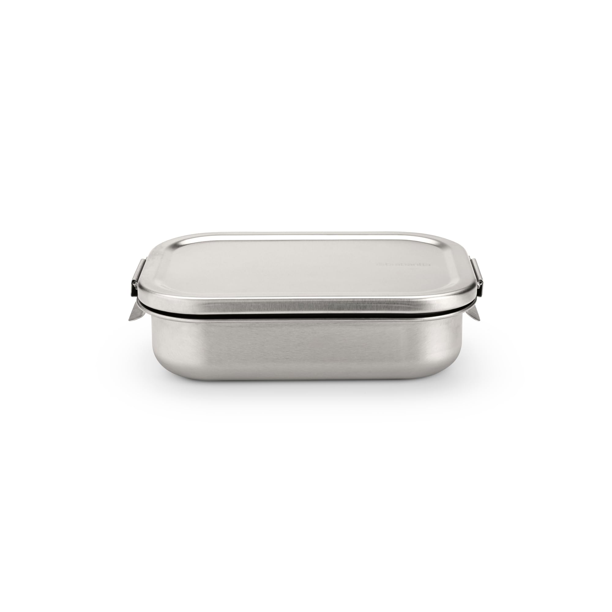Brabantia Stainless Steel Lunch Box with Adjustable Divider - Eco-Friendly & Durable Sandwich, Wrap & Snack Container - Matte Steel Medium Size - Perfect for Office, School & Picnic Lunch Storage