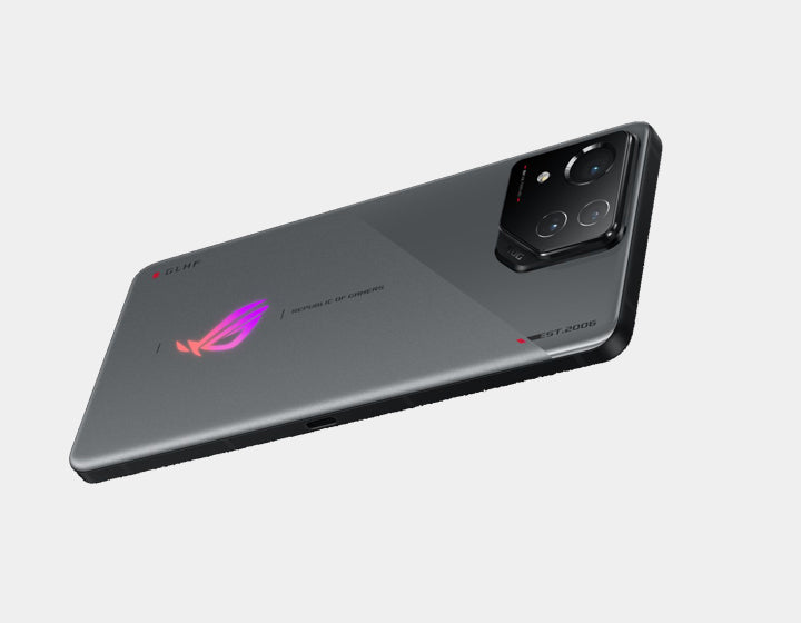 ASUS ROG Phone 8 AI2401 Gaming Smartphone - 256GB ROM, 16GB RAM, Dual SIM, GSM Unlocked (Rebel Gray) - Ultimate Mobile Gaming Performance for Esports & Streaming