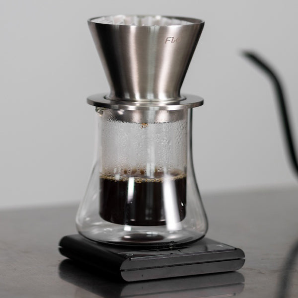 Varia x Kurasu Kyoto FLO Dripper - Premium Japanese Coffee Pour Over Dripper for Specialty Brewing | Perfect for Home Baristas, Coffee Enthusiasts & Gift Giving