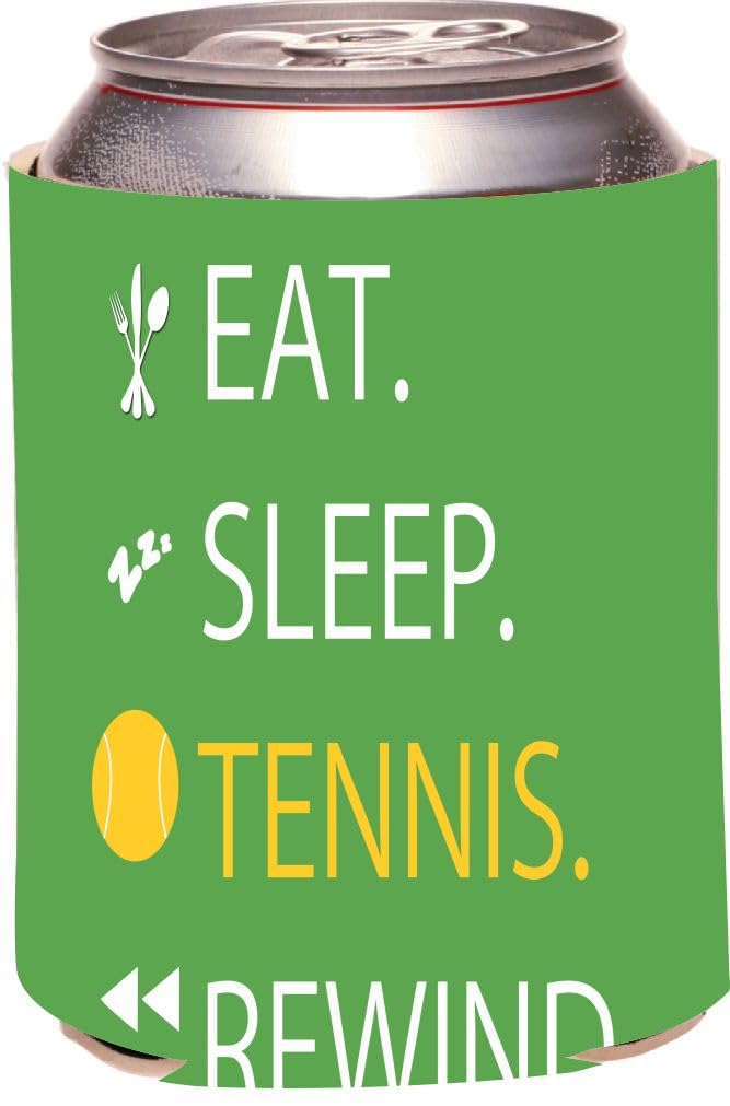 East Sleep Tennis Can Cooler - Insulated Beverage Hugger for Sports & Outdoors