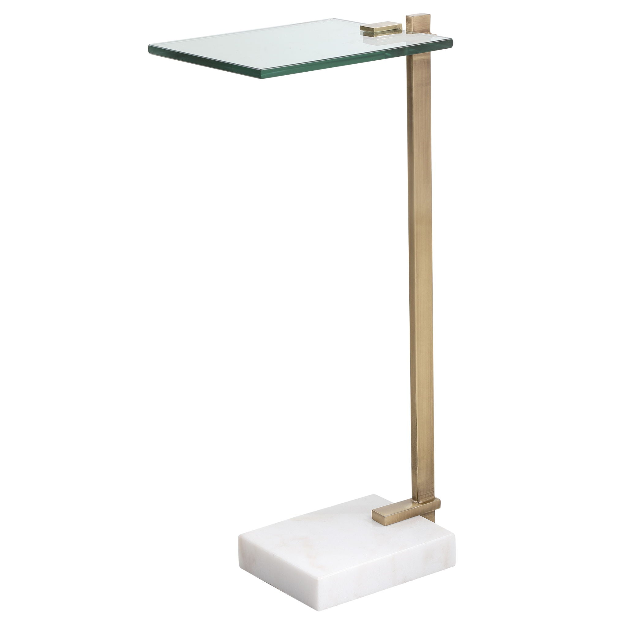 Elegant Butler Accent Table in Brass - Perfect for Living Room, Bedroom, or Entryway Decor