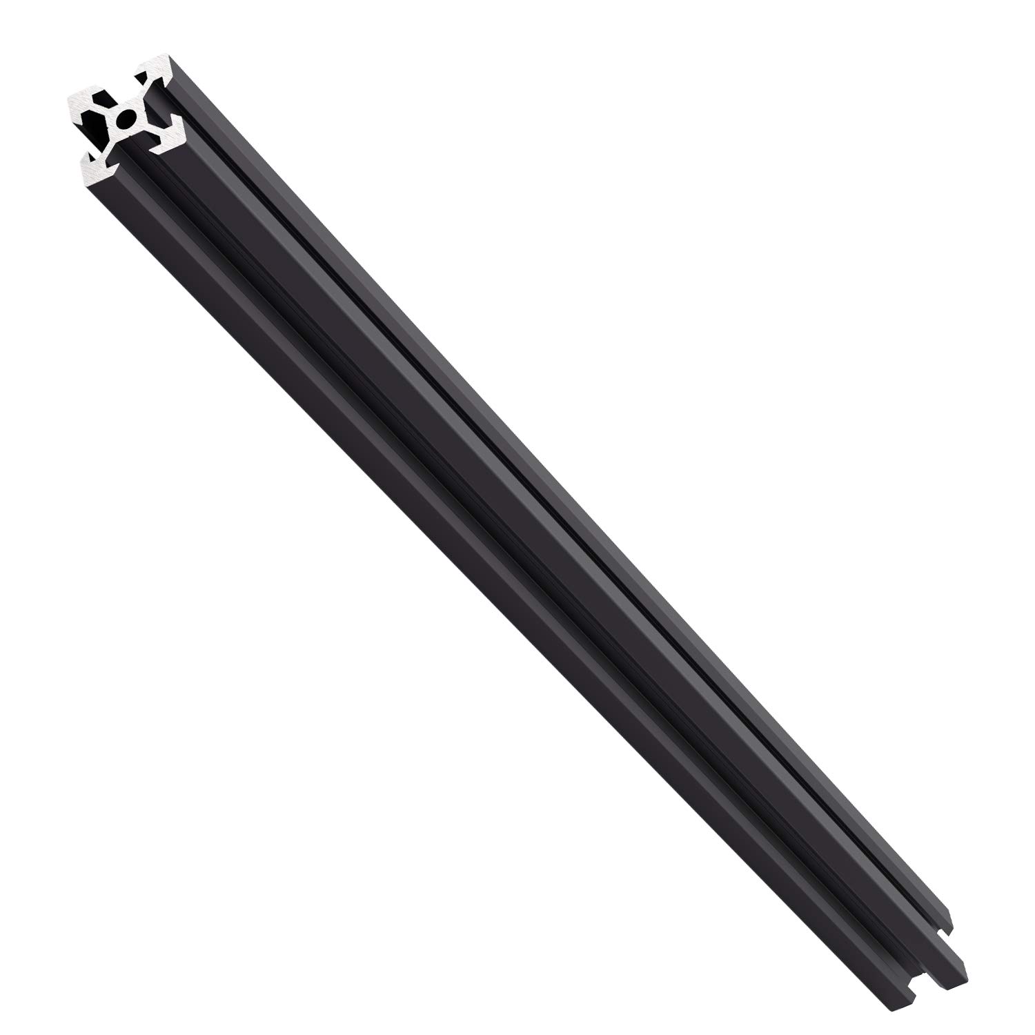 4PCS 2020 V-Slot Aluminum Extrusion 550mm Black Anodized Linear Rail for 3D Printer, CNC Machine, DIY Projects | European Standard Frame for Smooth Motion & Sturdy Builds