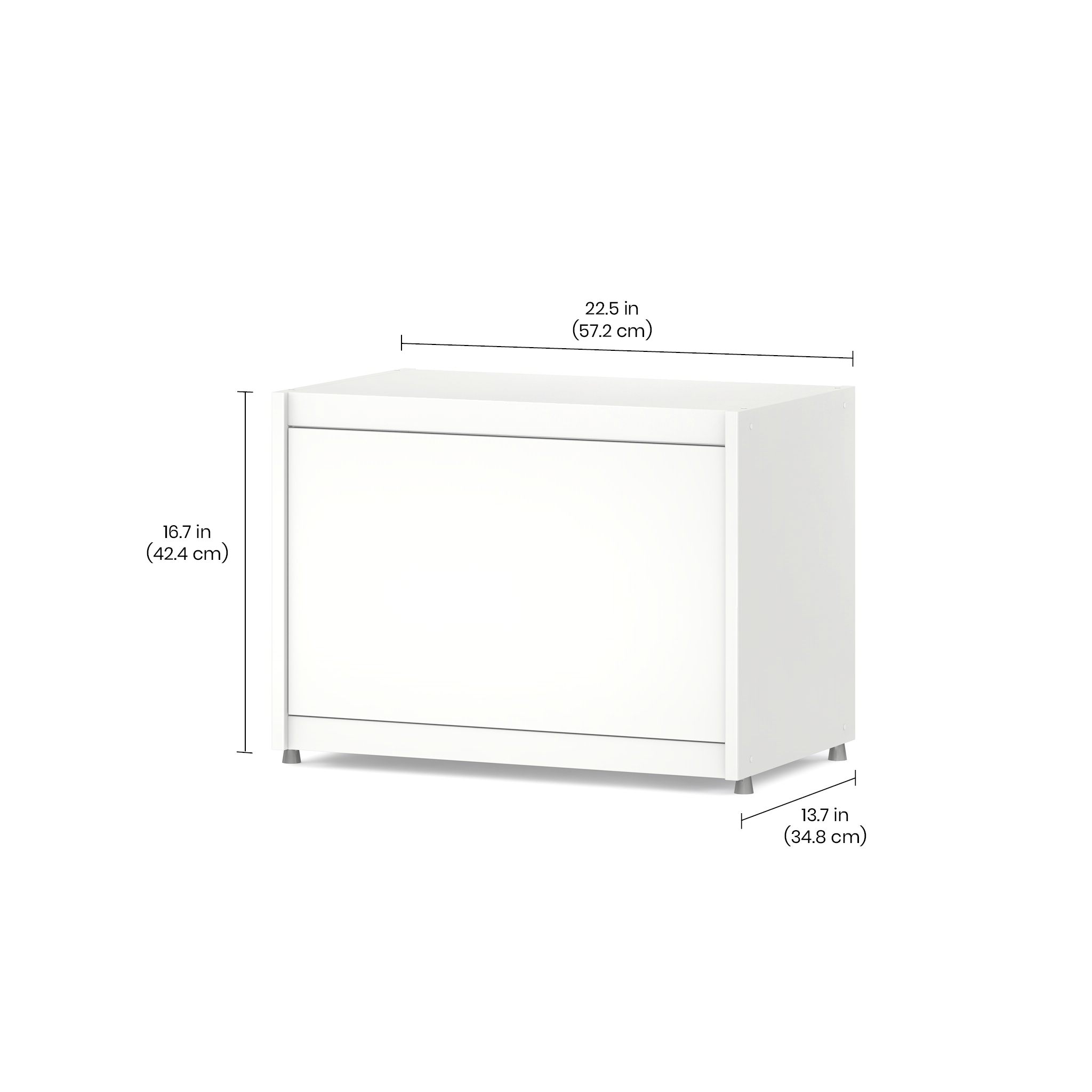 YOMO Modular Bookshelf 1x1 with Accessories - Customizable Storage Solution for Living Room, Bedroom & Office Organization