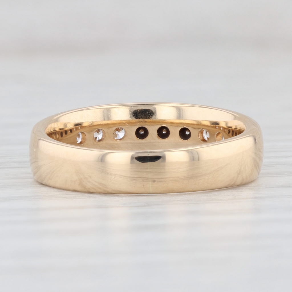 0.40ctw Channel Set Diamond Wedding Band Ring - 14k Yellow Gold Size 8.5 - Perfect for Bridal Jewelry, Anniversary Gifts & Special Occasions