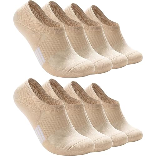 Beige - 4 Pairs_(8 Socks)