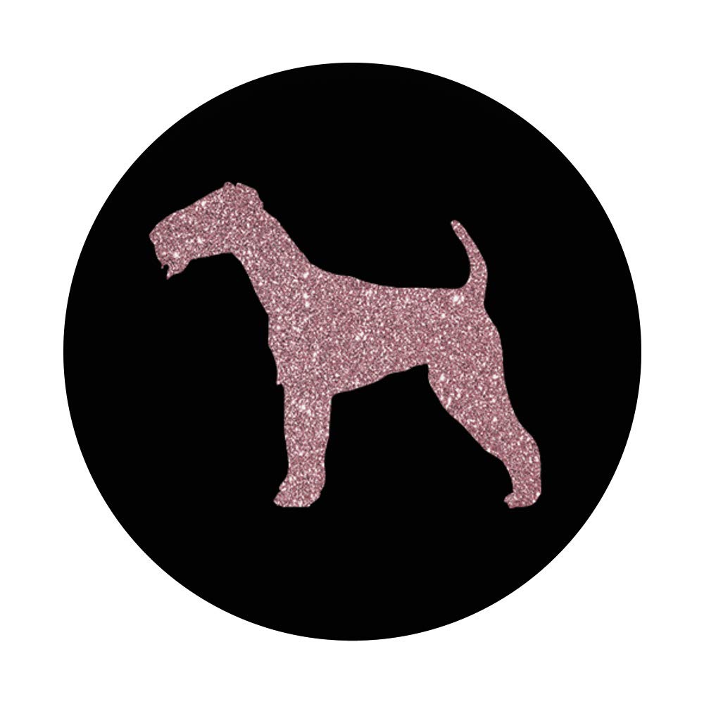 Rose Color Airedale Terrier Dog Silhouette Gift for Dog Moms - Perfect for Birthdays, Mother's Day & Pet Lover Appreciation