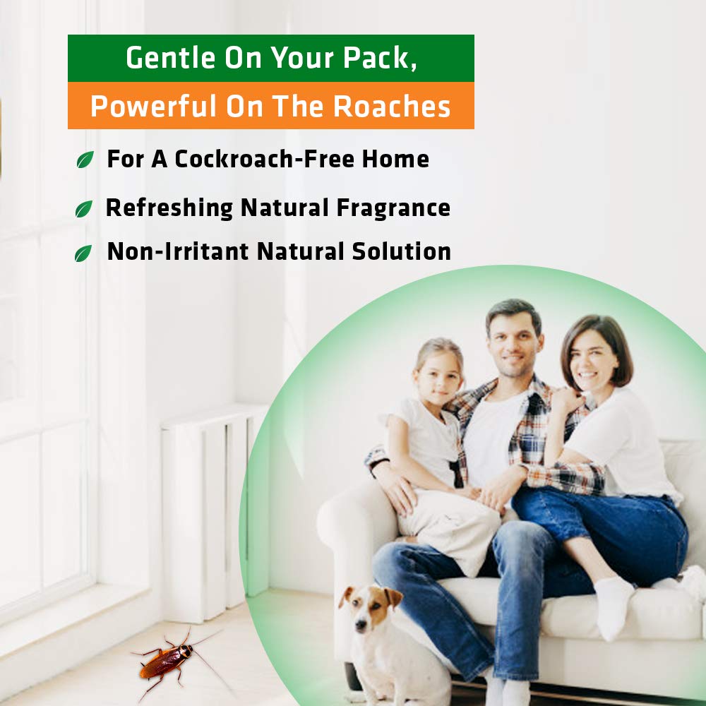 Herbal Strategi Cockroach Repellent Spray Refill - 500ml Natural Pest Control for Home, Kitchen & Bathroom - Safe & Effective Roach Deterrent
