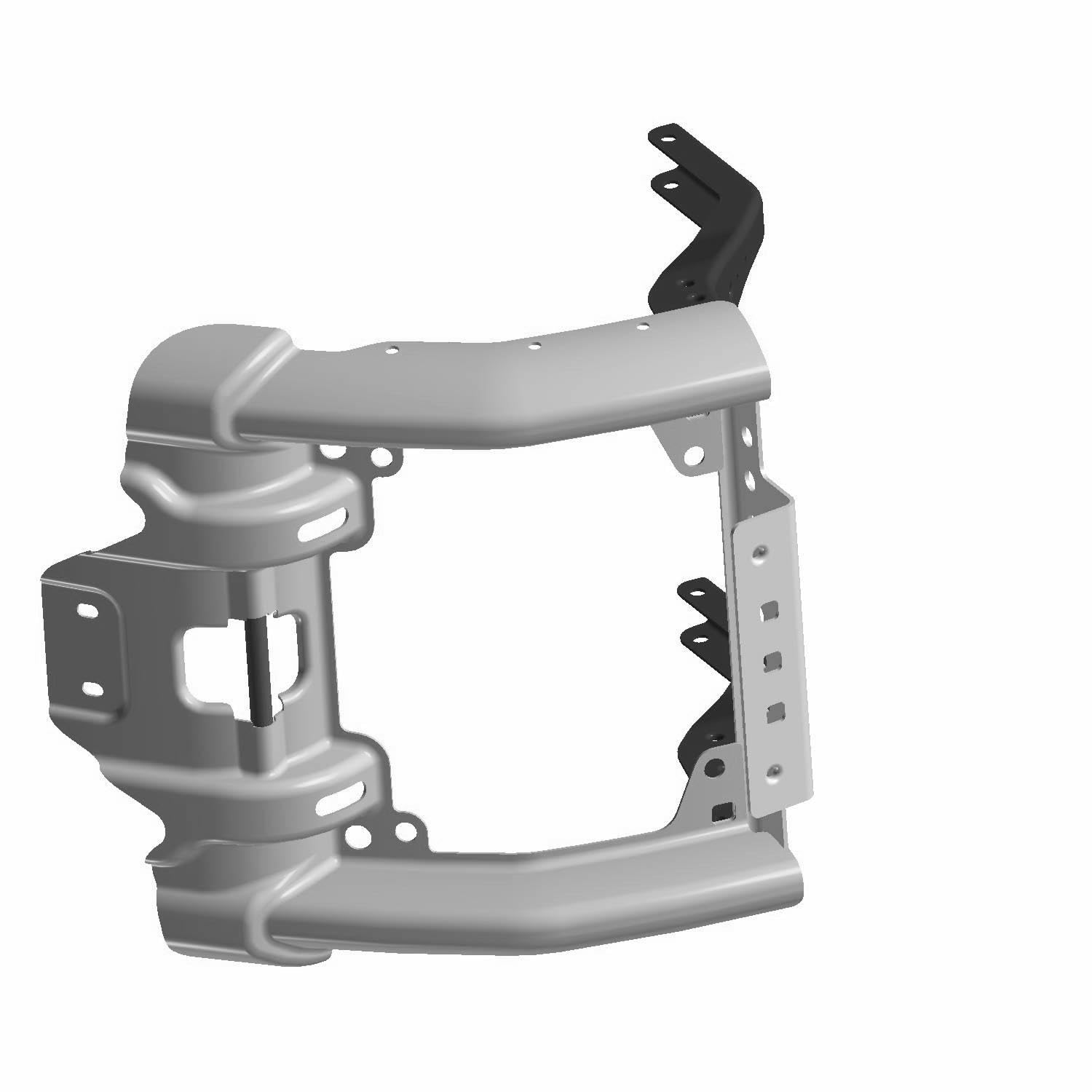 Genuine Polaris ATV Front Brushguard Under Frame - Medium Gloss Black (OEM Part 1017050-067) | Heavy-Duty Protection for Off-Road Adventures & Trail Riding