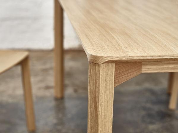 Lasu Modern Dining Table by Ton - Solid Wood Kitchen Table for 6 - Perfect for Family Dinners & Entertaining Guests