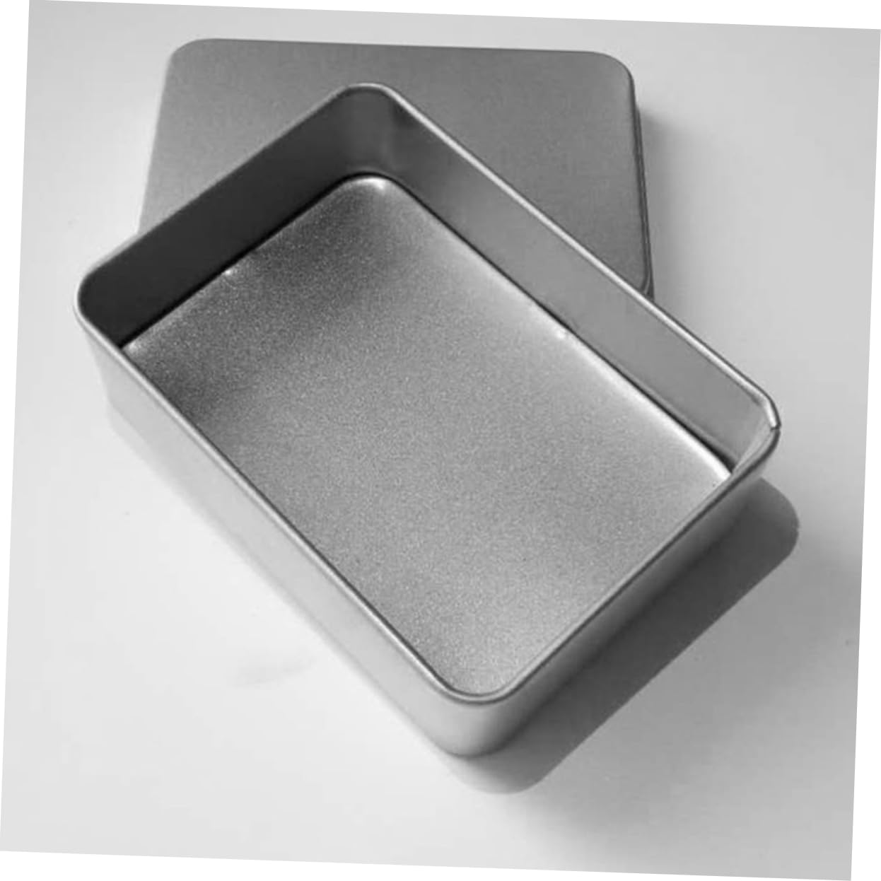 CIYODO Rectangle Tinplate Jewelry Box - Durable Storage Case for Cards, Jewelry & Small Items | Airtight Lid | Perfect for Travel, Gift Wrapping & Home Organization