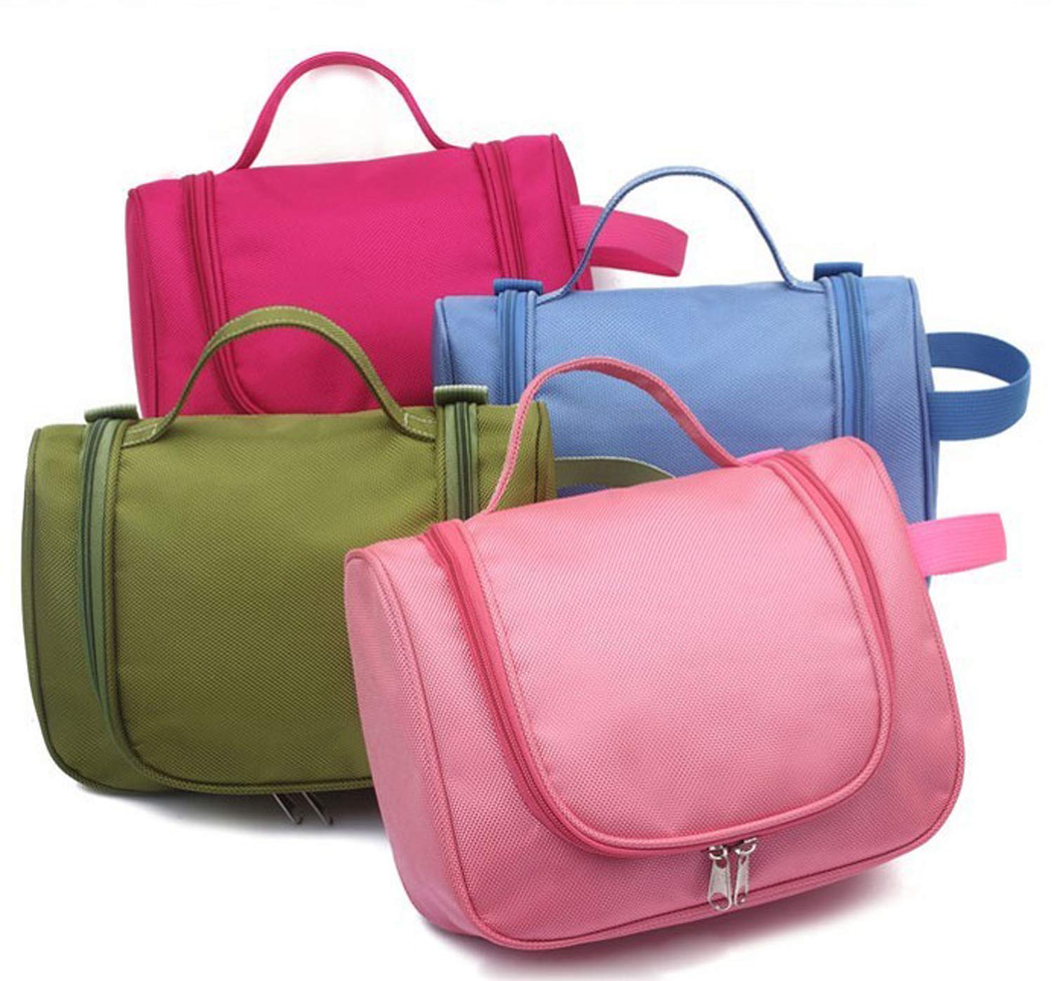 House of Quirk Waterproof Travel Toiletry Bag - Unisex Cosmetic Organizer with Multiple Pockets for Makeup & Toiletries (Green) | Perfect for Vacation, Gym, Camping & Business Trips