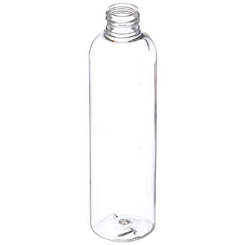 8oz Clear Bullet PET Plastic Bottles with 24-410 Neck (250 Pack) - Perfect for Essential Oils, CBD, Cosmetics & DIY Liquids