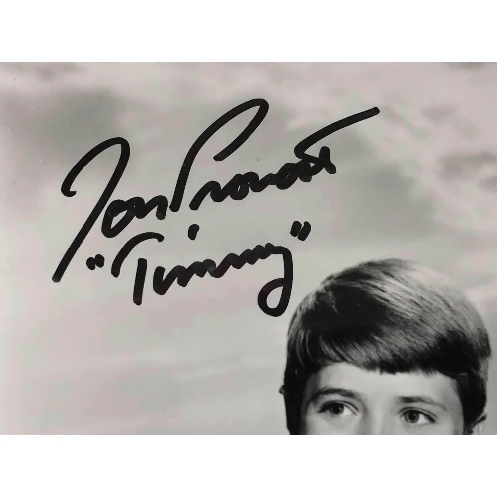 Jon Provost Hand Signed Lassie 8x10 Photo with JSA COA - Timmy Autograph Black & White Collectible - Perfect for TV Memorabilia Fans and Vintage Hollywood Decor