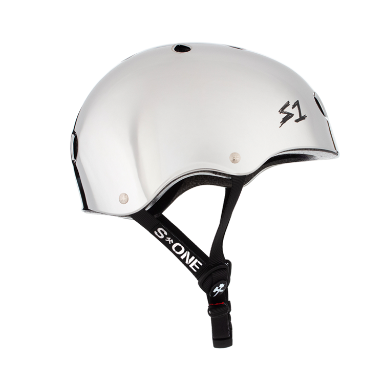 S1 Lifer Bike Helmet - Silver Mirror Finish | Lightweight & Durable Cycling Protection for Adults | Perfect for Road Biking, Mountain Biking & Commuting