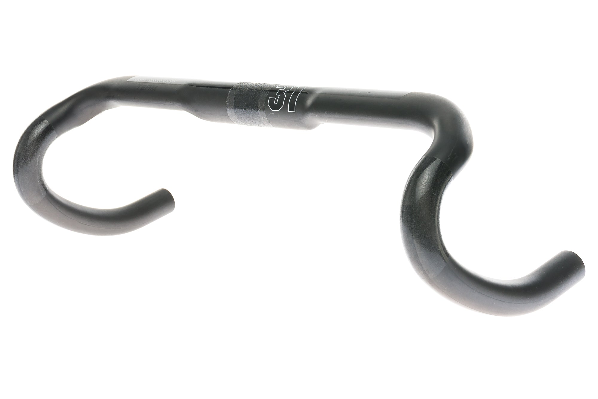 3T Ergonova Team Carbon Road Bike Handlebar - 31.8mm Clamp, 42cm Width - Lightweight Black Carbon Fiber Handlebar for Road Cycling & Racing