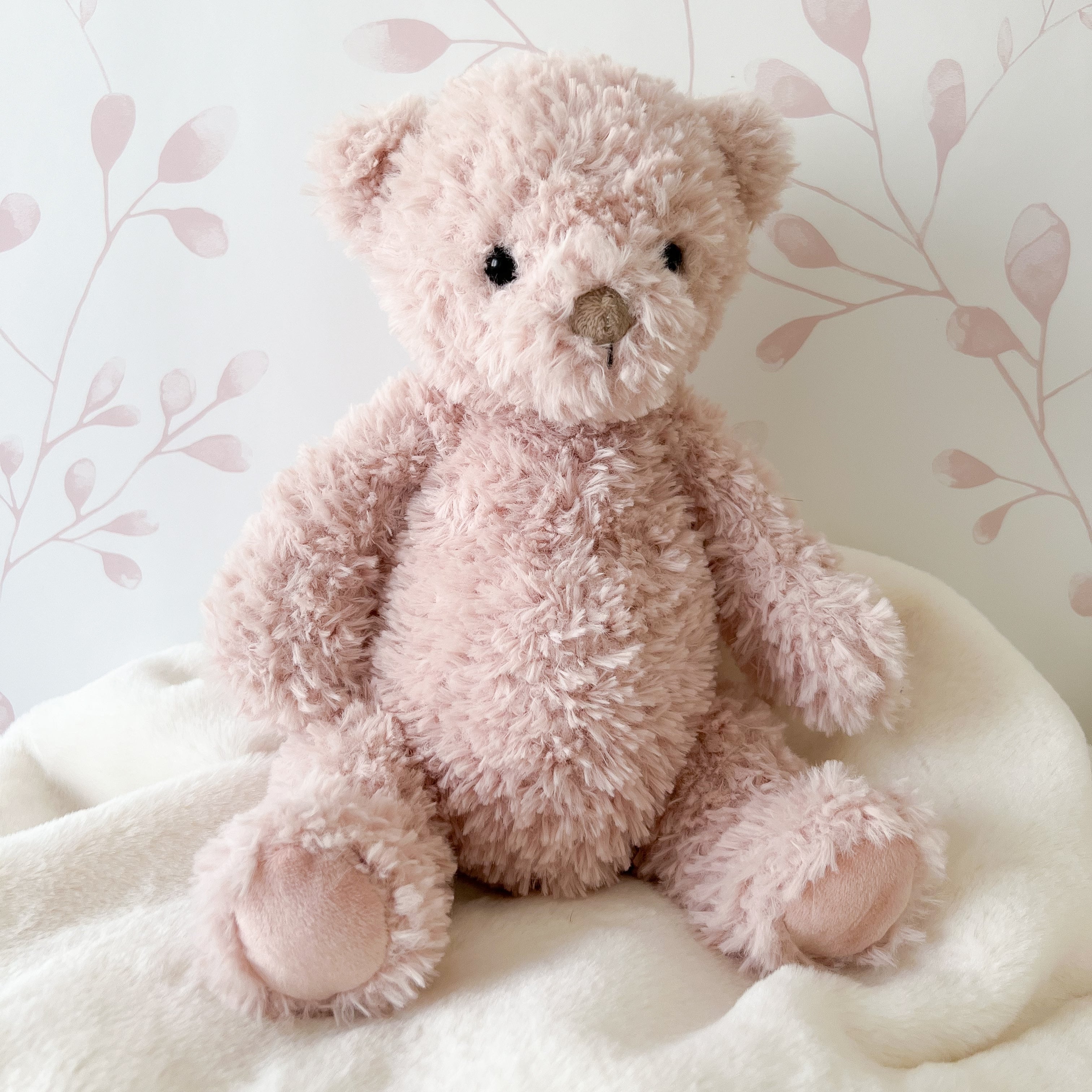 Fluffy Marshmallow Bear Plush Toy - Soft & Cuddly Stuffed Animal for Kids, Perfect for Gifts, Bedroom Decor & Nursery Comfort