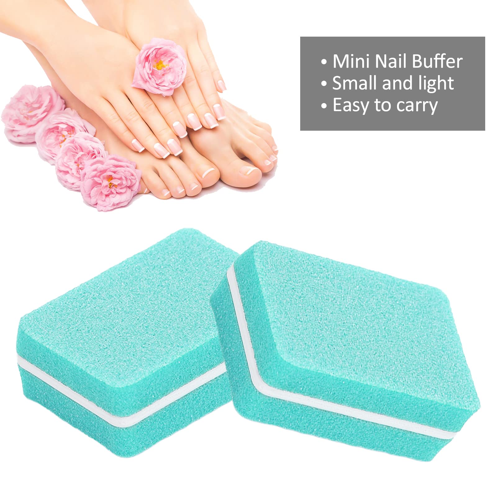 Professional Nail Polish Block - 4-Sided Nail Buffer & Shiner for Home & Salon Use | Green Nail Polishing Pad for Smooth, Shiny Nails | Perfect for Manicures, Pedicures & DIY Nail Care
