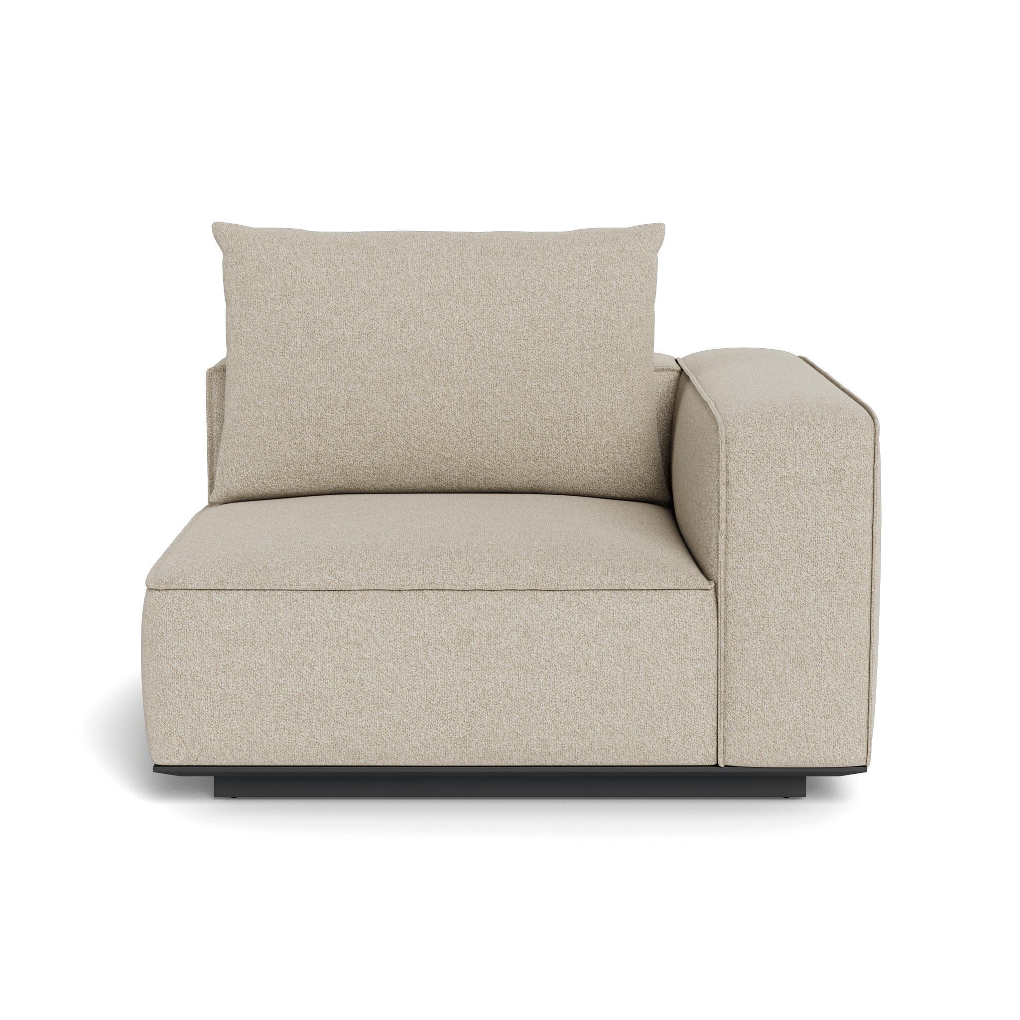 Santorini Outdoor Corner Right Sectional Sofa Set - Modern Patio Furniture for Garden, Backyard, and Poolside Relaxation