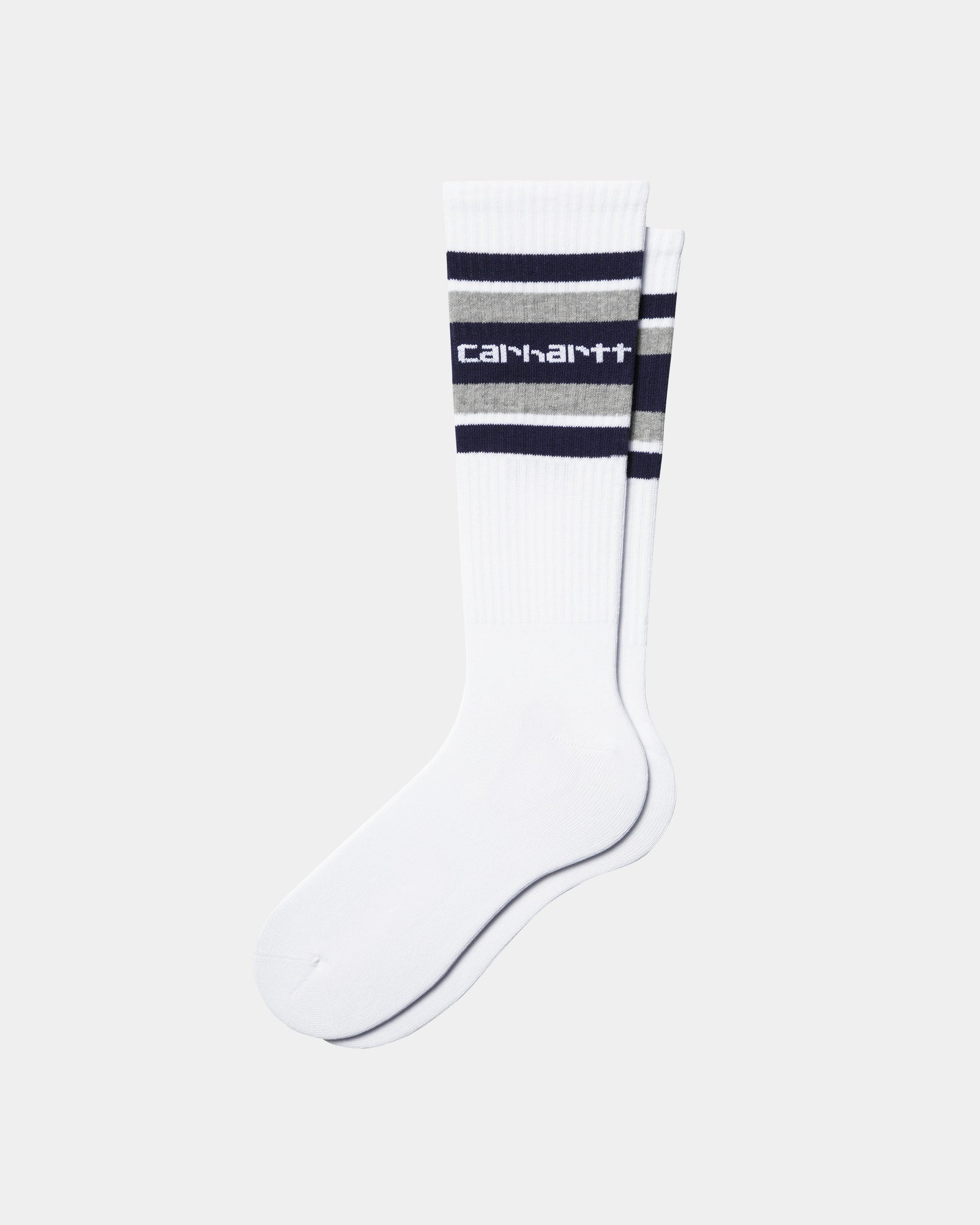 Premium Cotton Crew Socks for Men & Women - White, Aura, Grey Heather | Soft, Breathable & Durable Everyday Socks for Work, Gym & Casual Wear