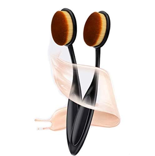 Mapperz Oval Makeup Brush Set - Soft Foundation Powder & Liquid Concealer Blending Brush for Flawless Face Makeup | Perfect for Beauty Blush, Contouring & Highlighting | Pack of 1