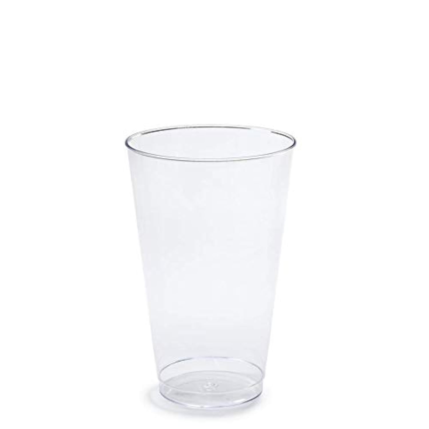 100-Pack Clear 14oz Disposable Plastic Tumbler Cups for Wedding, Party & Events - Bulk Plastic Drinkware for Celebrations, Receptions & Gatherings