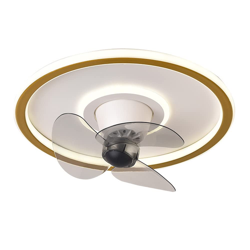 Dimmable LED Ceiling Fan with Lights - 360° Swivel Remote Control, 3-Speed Reversible Motor, Timer Function, 50W Energy Efficient - Perfect for Bedroom Cooling and Ambient Lighting