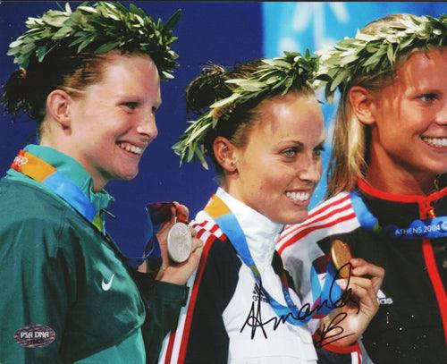 Amanda Beard Autographed 8x10 Photo - Team USA Swimming - PSA/DNA Certified #J76925 - Perfect for Sports Memorabilia Collectors and Swimming Fans
