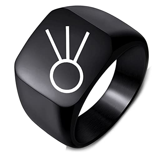 Laser Engraved Comet Symbol Silver Stainless Steel Ring for Men & Women - Perfect for Couples, Anniversary Gifts & Celestial Jewelry Lovers