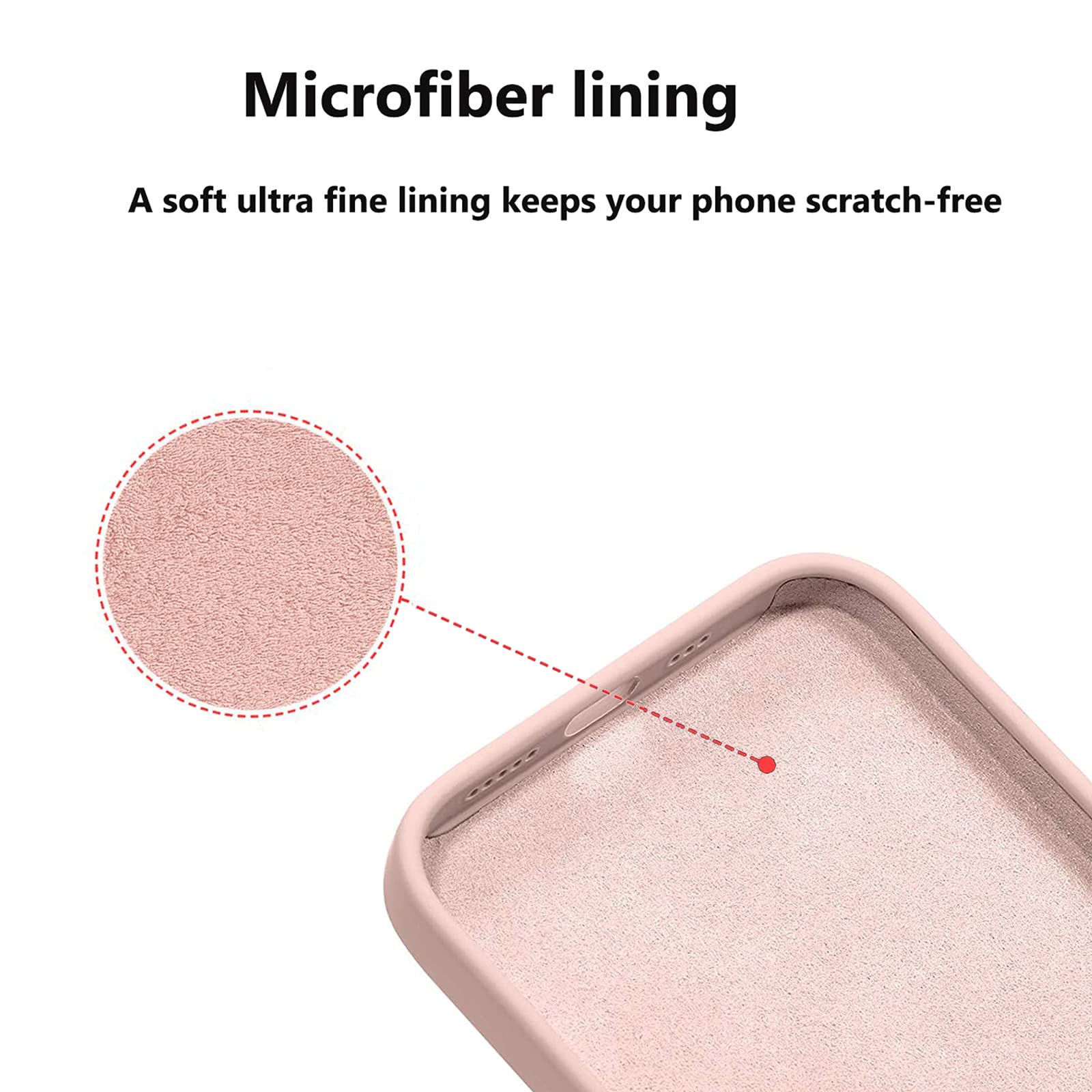 Ultra Slim Liquid Silicone Gel Case for iPhone 13 Mini 5.4 Inch (2021) - Shockproof Anti-Scratch Wallet Cover with Card Holder Slot - Perfect for Daily Use, Travel & Outdoor Activities (Pink)