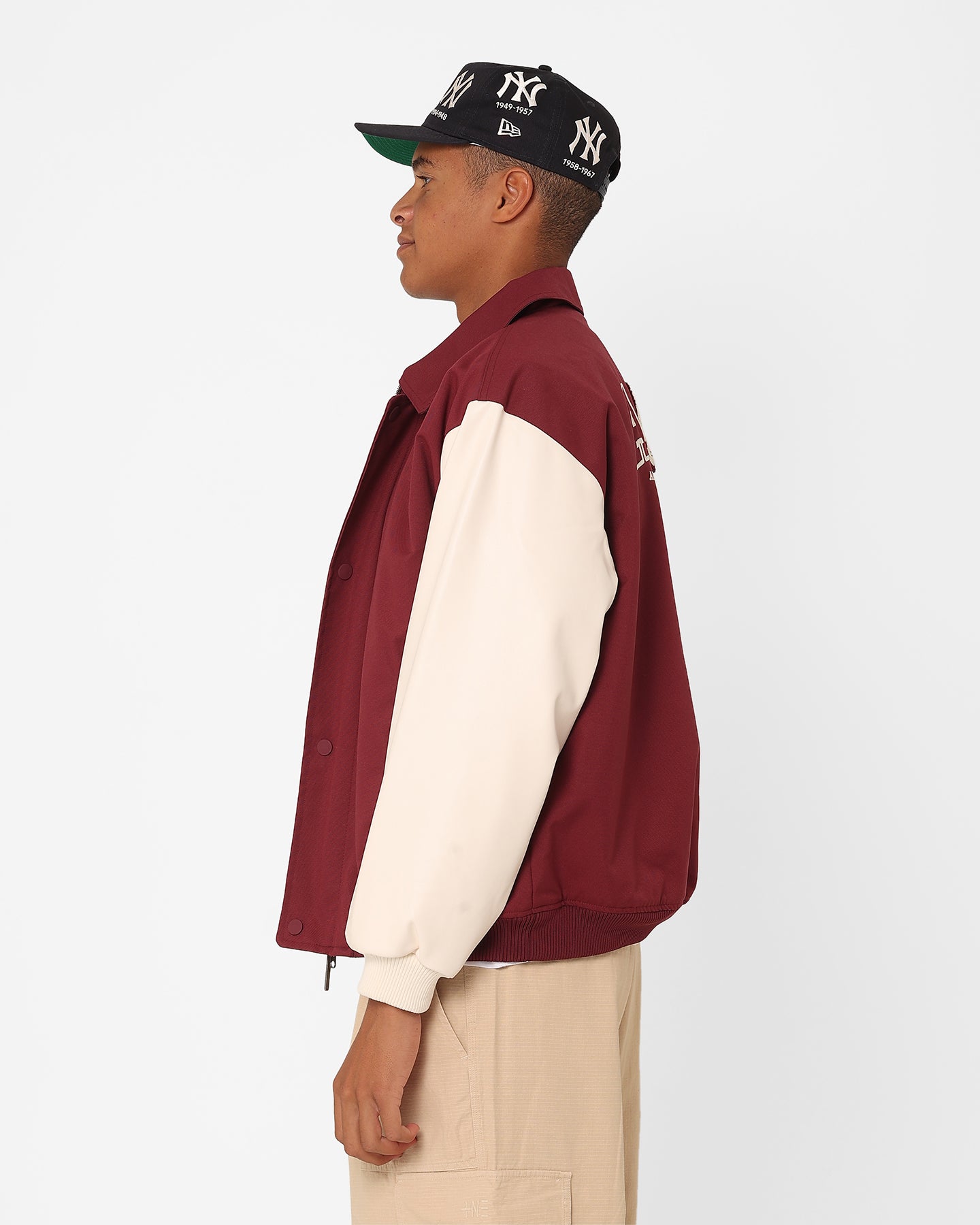 Adidas Metro Varsity Jacket for Men - Shadow Red Color | Stylish Baseball Jacket for Casual Wear, Street Fashion & Sports Events