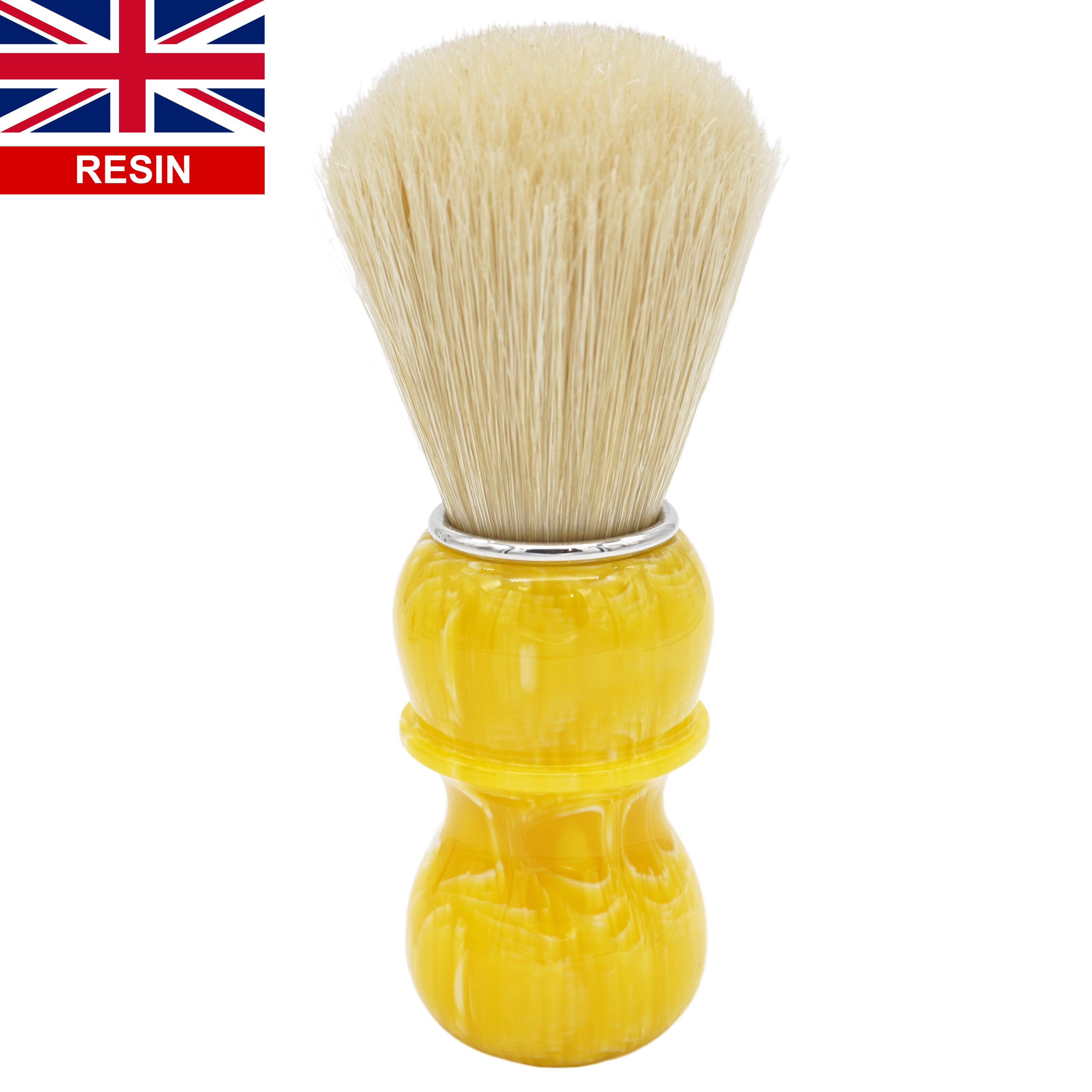 Premium 24mm Semogue SOC Boar Hair Shaving Brush with Handcrafted Lemon Drop Handle by AP Shave Co. - Perfect for Wet Shaving & Grooming Kits