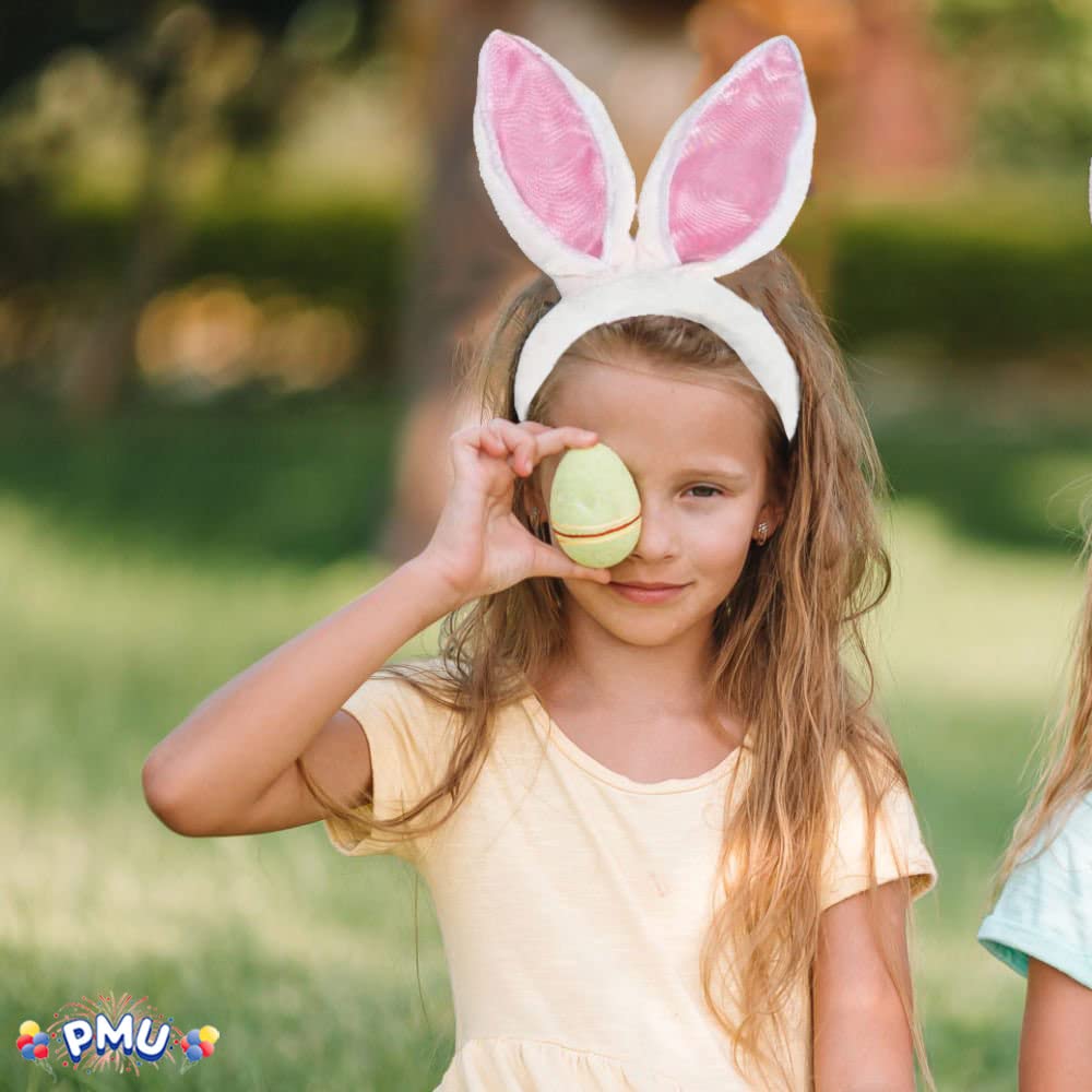 Easter Bunny Ears Headband - Fun PMU Party Accessories for Women & Kids - Perfect for Easter Celebrations, Costume Parties & Festive Events