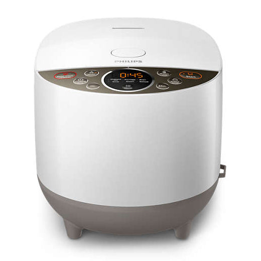 1.8L Digital Rice Cooker with Non-Stick Pot - HD4515/63 - Perfect for Home, Dorm & Small Kitchens