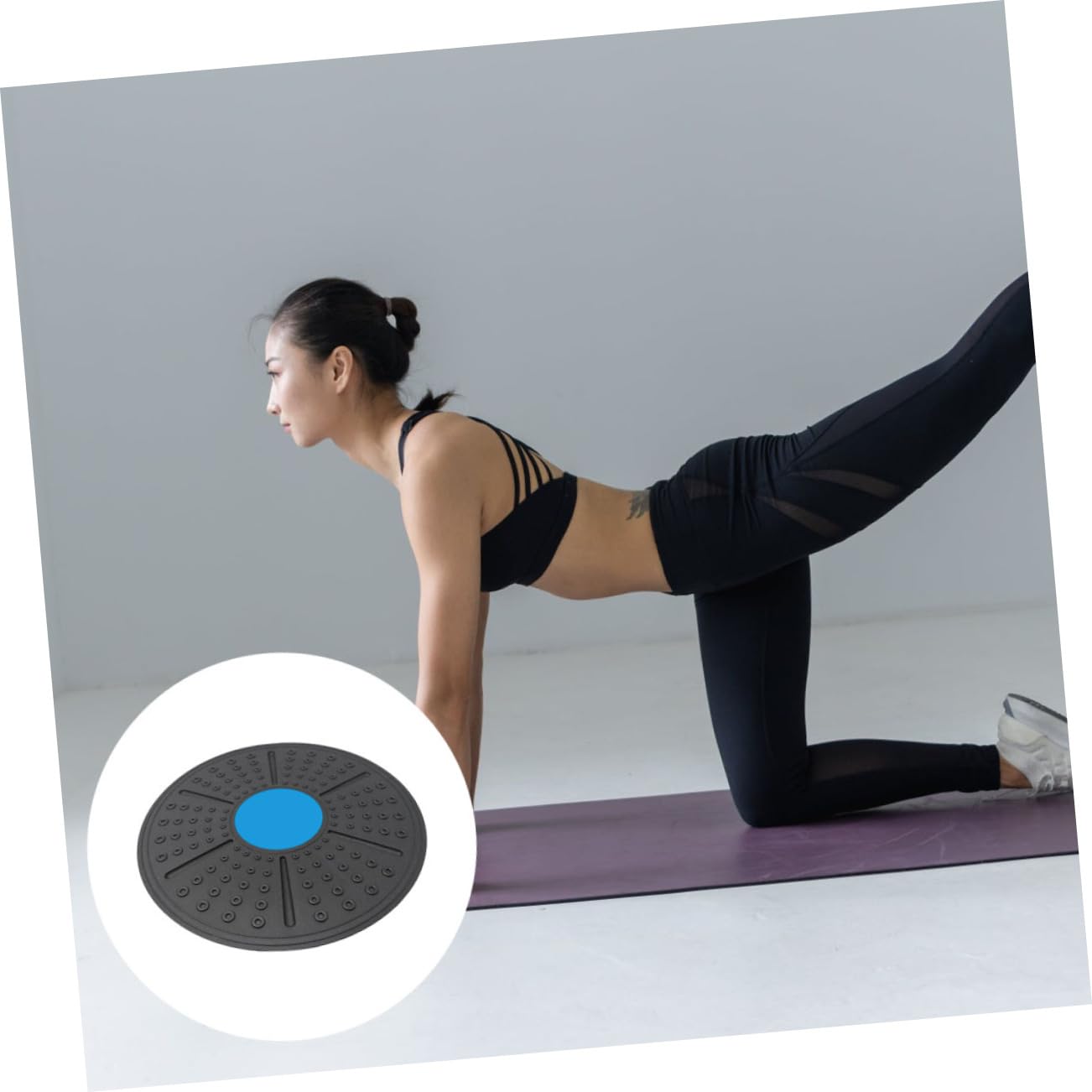 Balance Board Yoga Wobble Disc for Core Strength & Stability Training - Home Fitness Equipment for Yoga, Pilates & Physical Therapy - Perfect for Kids, Adults & Seniors to Improve Balance & Coordination