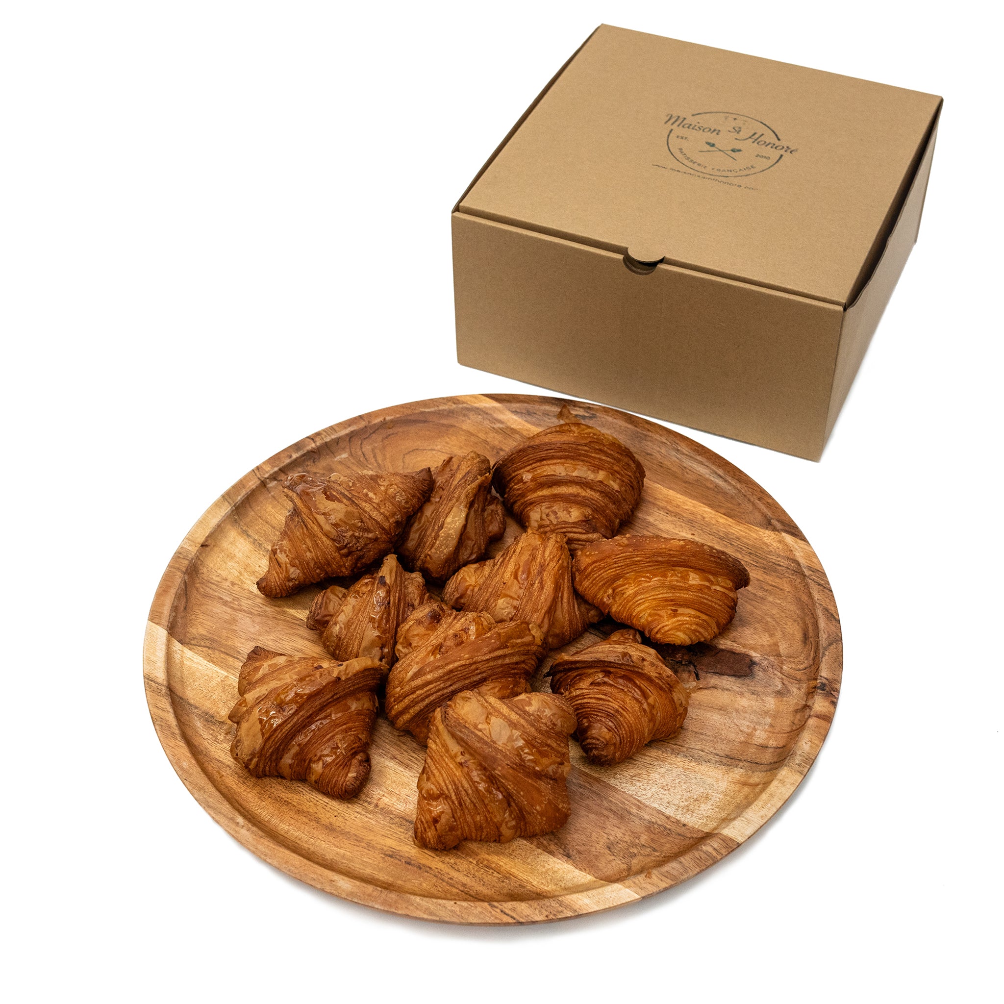 Delicious Mini Croissants - 24-Piece French Pastry Box | Perfect for Breakfast, Snacks & Office Treats