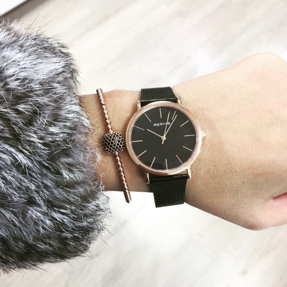 BERING 13436 166 Classic Women's Watch - Elegant Stainless Steel Analog Timepiece with Mineral Crystal for Business & Casual Wear