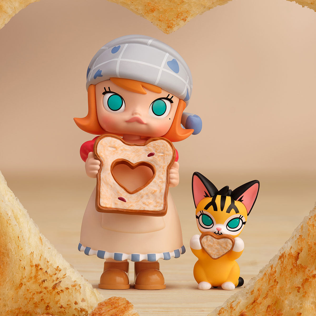 MOLLY Carb Lover Series Collectible Figures - Cute Anime Character Statues for Display, Gift & Home Decor - Perfect for Anime Fans, Office Desk & Shelf Decoration