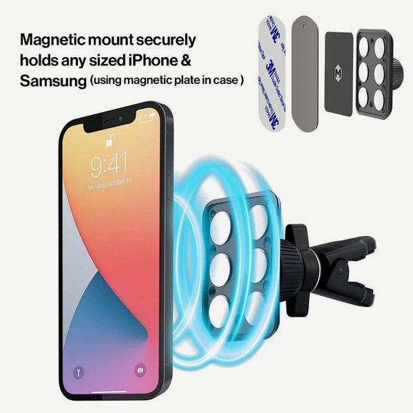 Simpl Touch Magnetic Air Vent Mount - Strong Hold Phone Holder for Car, iPhone, Samsung - Perfect for Hands-Free Navigation & Safe Driving