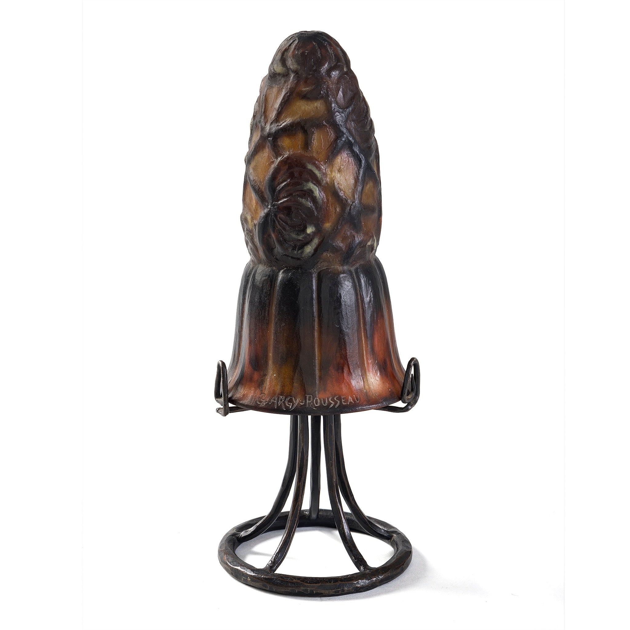 Gabriel Argy Rousseau Pâte de Verre Branches in Bloom Perfume Burner Night Light - Elegant Home Decor for Bedroom, Bathroom & Living Room Aromatherapy