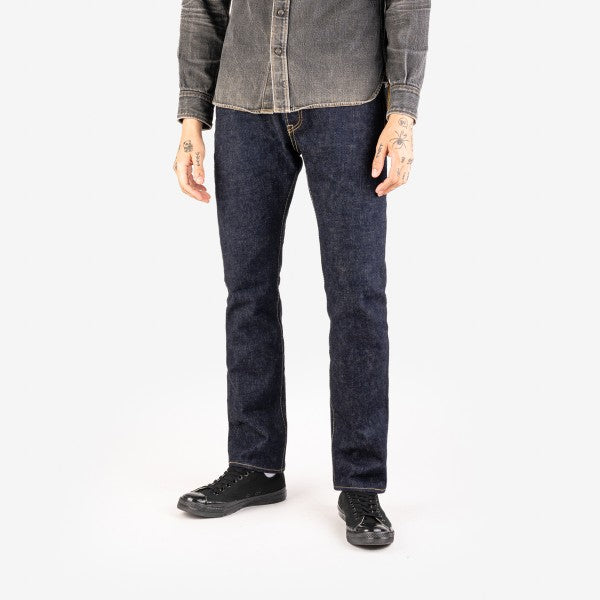 IH 555S 18oz Vintage Selvedge Denim Super Slim Cut Jeans for Men - Indigo Raw Denim, High-Quality Japanese Selvedge, Skinny Fit - Perfect for Casual Wear, Street Style & Vintage Fashion