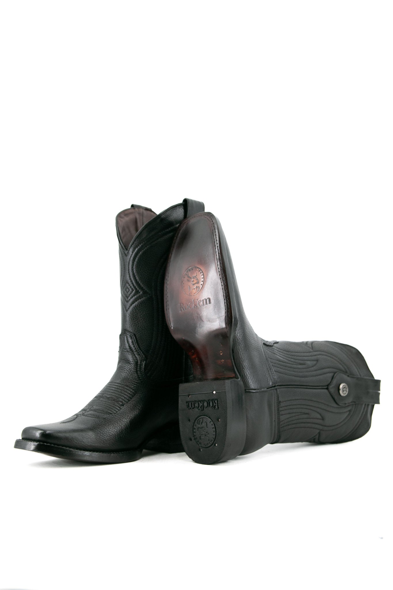 Rambler Rodeo Cowboy Boots for Men & Women - Genuine Leather Western Boots with Comfortable Fit - Perfect for Country Dancing, Rodeo Events & Western Fashion