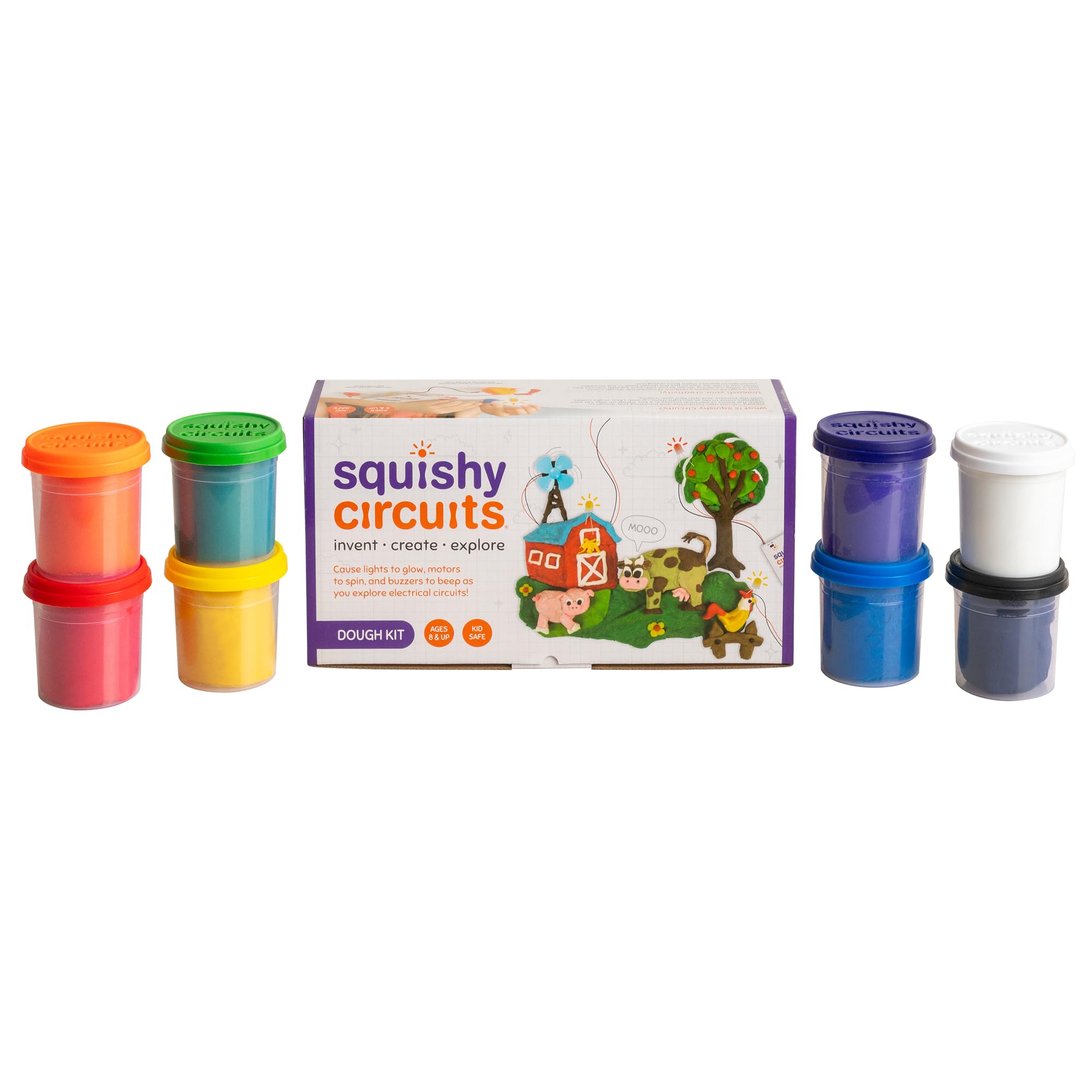 **Electric Circuit Dough Kit - STEM Science Learning Toy for Kids Ages 8-12 | Hands-On Play Dough Activity for Home, Classroom & Summer Camps | Fun Educational Gift for Young Engineers & Scientists**