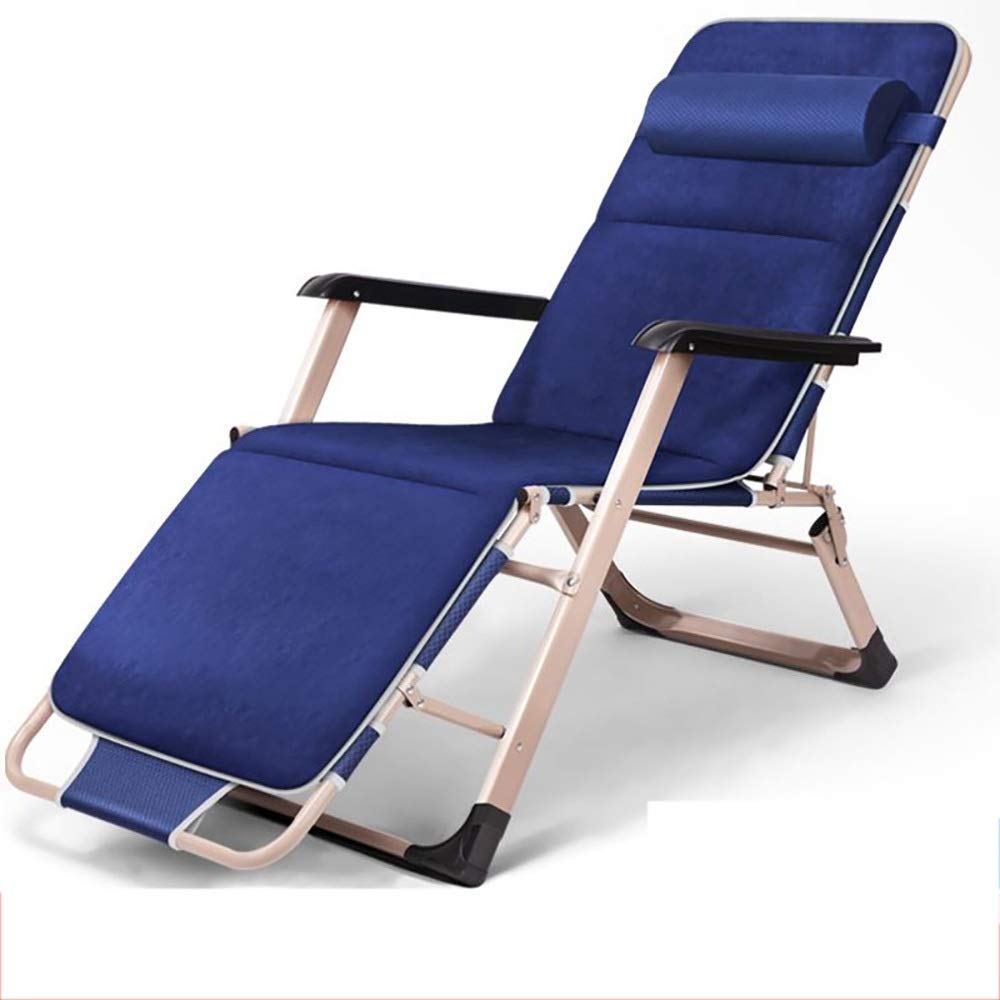 Portable Folding Recliner Chair - Heavy Duty 200kg Capacity Zero Gravity Lounge Chair for Outdoor Camping, Garden, Beach, Patio & Office Use - Adjustable Sunbed for Relaxation
