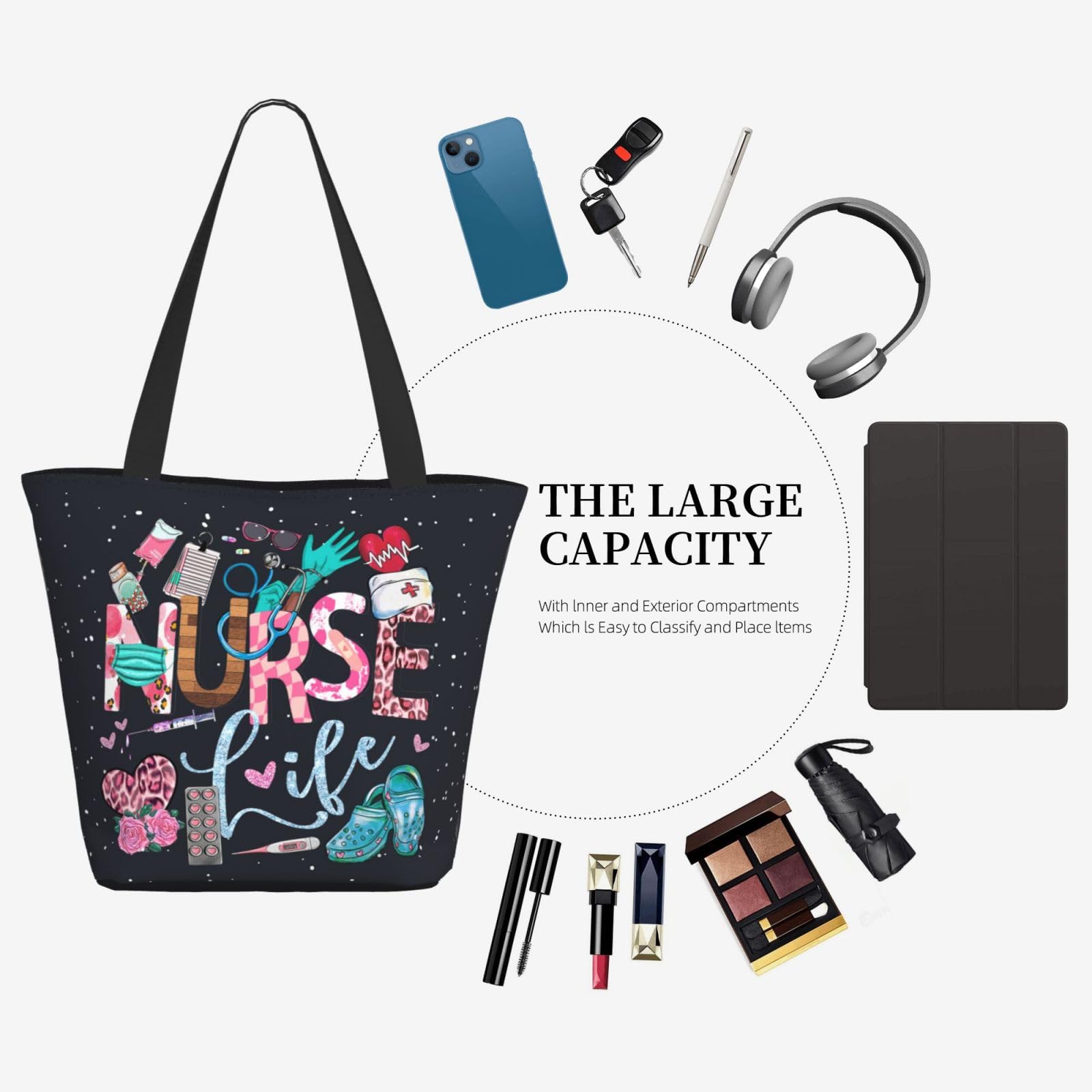 Religious Bible Tote Bag for Women - Church Gift for Mother's Day & Shopping