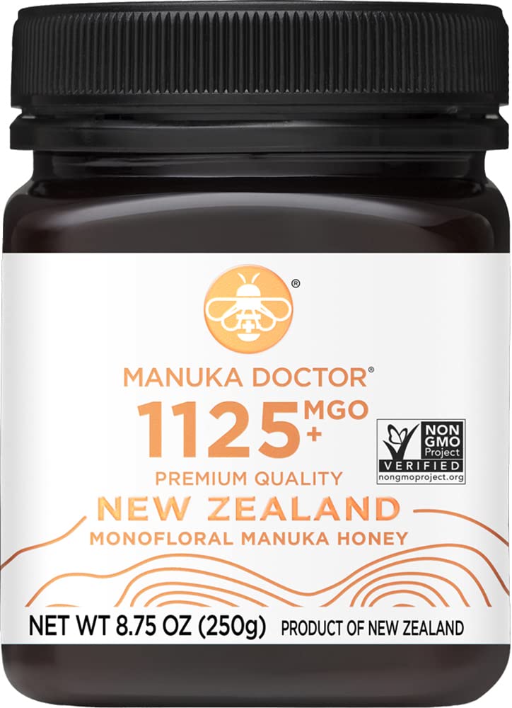 MANUKA DOCTOR MGO 1125+ Raw Honey - Pure New Zealand Monofloral for Immunity & Wellness