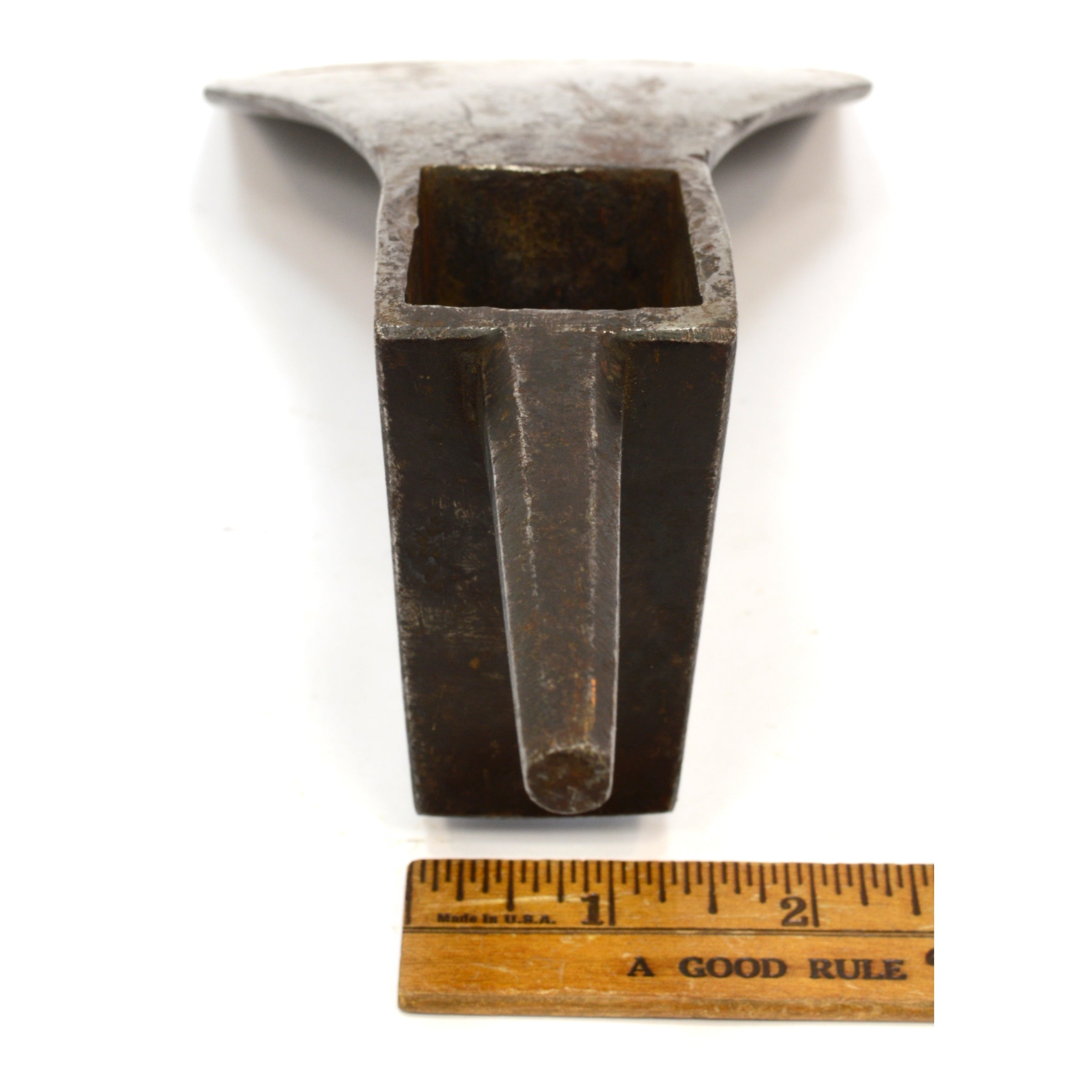 Antique SHIPWRIGHTS ADZE Woodworking Tool - L.H. WATTS New York Pole/Foot Adz Axe for Boat Building & Traditional Woodcraft