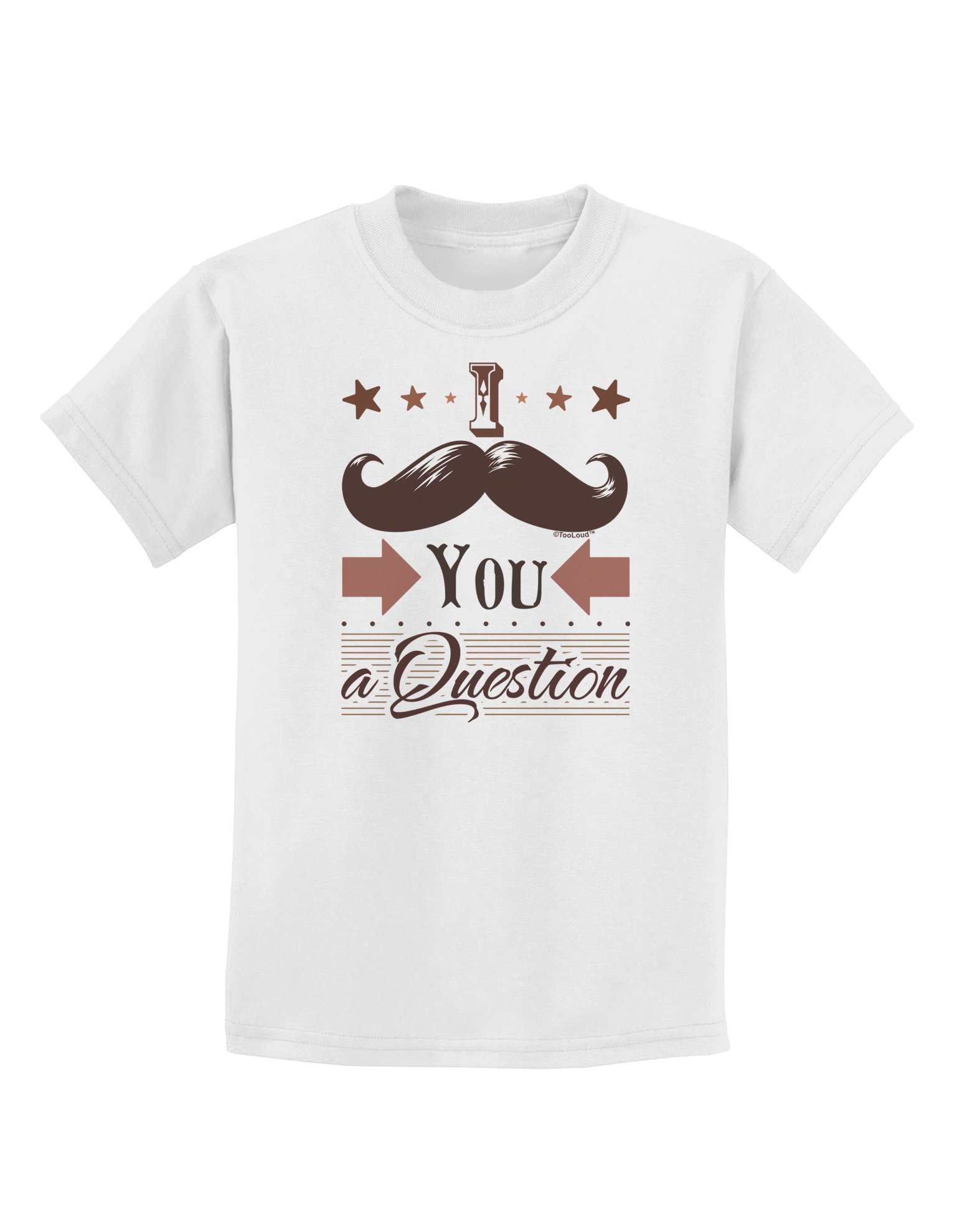 Funny Kids T-Shirt with 'I Mustache You a Question' Print - Cute Graphic Tees for Boys & Girls - Perfect for School, Parties & Family Photos