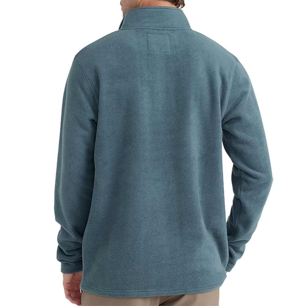 Free Fly Bamboo Polar Fleece Snap Men's Pullover Jacket - Eco-Friendly & Warm Winter Layering for Outdoor Activities & Casual Wear